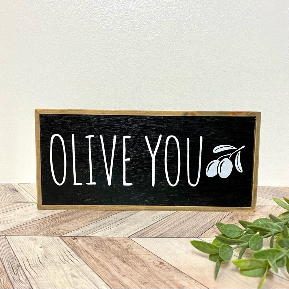Olive You Wood Wall Decor